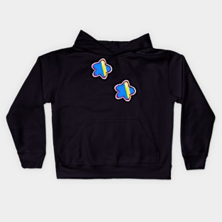 Neon star pattern Kids Hoodie